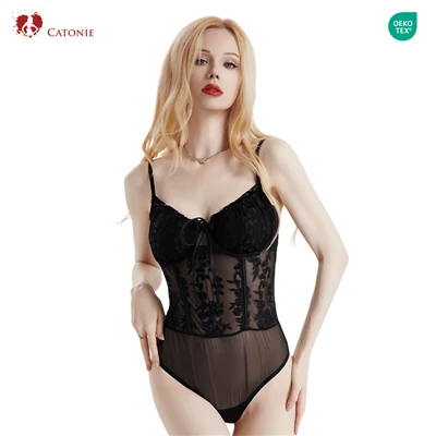 Lenceria sexy d'encaix negre