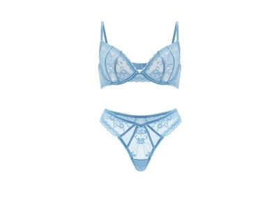 Llenceria d'encaix blau clar